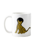 leopard afro double Mug