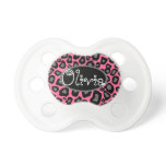 Leopard Cartoon Style Print pacifiers