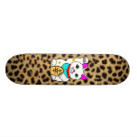 LÉOPARD CHANCEUX DE CAT MANEKI NEKO DE MEOWIES PLATEAUX DE SKATE