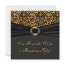 Leopard Diva Womans Fabulous 50th Birthday Party