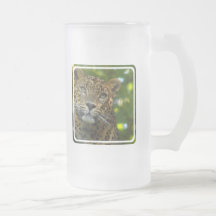 Leopard Frosted Beer Mug