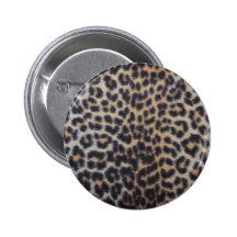 Leopard Fur Pinback Button