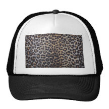 Leopard Fur Trucker Hats