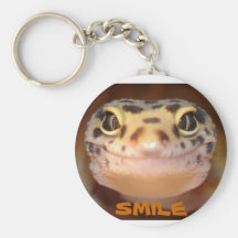 Leopard Gecko Smile Keychain