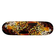 Leopard Gotcha Custom Skateboard