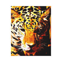 Leopard Gotcha Gallery Wrapped Canvas