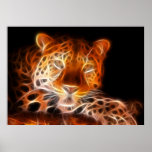 Leopard Intimidating Look Posters