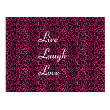 leopard, LiveLaughLove Post Cards