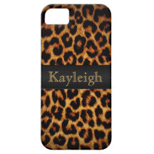 Leopard Love Personalized iPhone 5 Covers