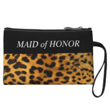 Leopard Maid of Honour Wristlet Purse
