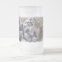 Leopard Picture Frosted Beer Mug