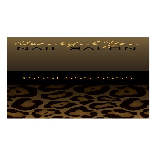 Leopard Print Business Card