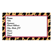 Leopard Print Business Card