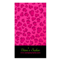 Leopard Print Business Cards