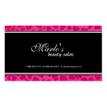 Leopard Print Business Cards