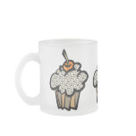 leopard print cupcake coffee mugs