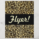 Leopard Print Customizable Flyer