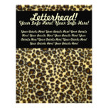 Leopard Print Customizable Letterhead