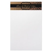 Leopard Print Elegance Stationery