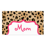 Leopard Print Fashion Mom Calling Card Business Card