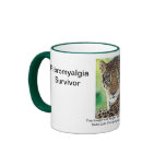 (Leopard print) fibromyalgia survivor Coffee Mugs