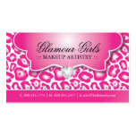 LEOPARD PRINT MAKEUP ARTIST BUSINESS CARDS