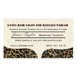 Leopard Print Massage Salon Business Card