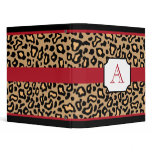 Leopard Print Monogrammed Scrapbook Binder
