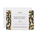 Leopard Print Pattern, Brown and Black. Invite