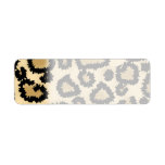 Leopard Print Pattern, Brown and Black. Labels