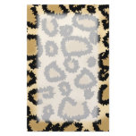 Leopard Print Pattern, Brown and Black. Stationery