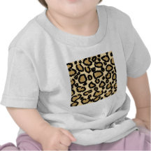 Leopard Print Pattern, Brown and Black. T-shirt