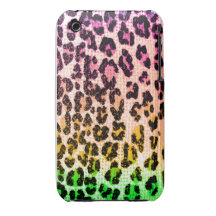 leopard print rainbow iphone case. iPhone 3 cases