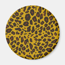 Leopard Print Refrigerator Magnet
