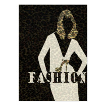 Leopard Print Safari Couture Business Cards