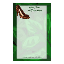 Leopard Print Shoe Stationery
