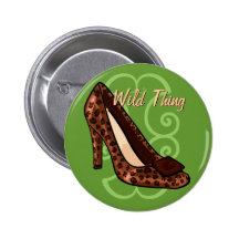 Leopard-Print Shoes Button