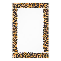 Leopard Print Stationery Design