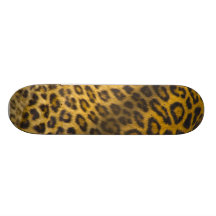 Leopard skin design custom skateboard