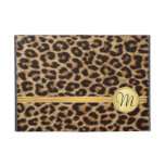 Leopard Skin Girly Gold Monogram