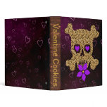 Leopard Skin Valentine 3 Ring Binders