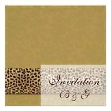 Leopard Wedding Invitation