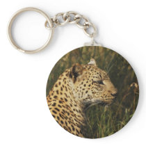 Leopard wild animal safari keychains, key rings
