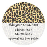 Leopard Wild Thing return address labels stickers