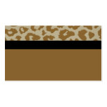 leopard with black strick bus card
