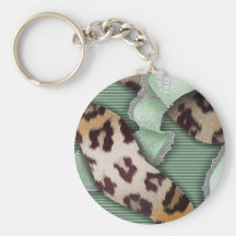 Leopards 'n Lace - green - Key Chains