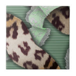 Leopards 'n Lace - green - Tiles
