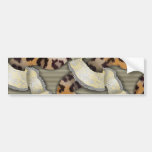 Leopards 'n Lace - ivory Bumper Stickers