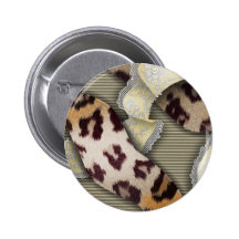 Leopards 'n Lace - ivory Pins