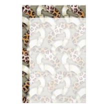 Leopards 'n Lace - ivory Stationery Design